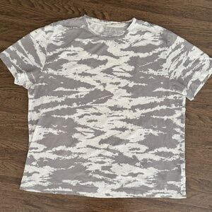 ALLSAINTS Eiger Crew T-Shirt - Men - Medium - Gray White Camouflage